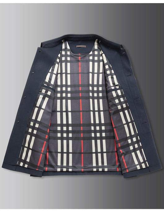 Abrigo Ejecutivo Tipo Trench para Hombre Tallas Grandes - Image 11