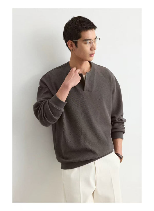 Sudadera Cuello Redondo Ligera para Hombre Talla Grande - Image 17