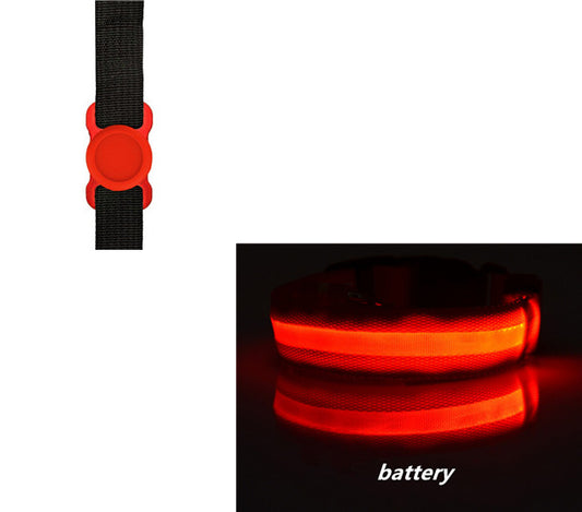 Collar Luminoso LED Transparente para Perros - Protección Nocturna Antiextravío
