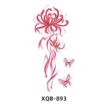 Tatuaje Temporal de Flores Resistente al Agua para Hombre y Mujer - Image 19