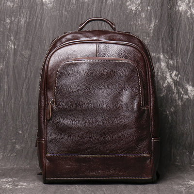 Mochila Viajera de Cuero para Hombre - Gran Capacidad - Image 6