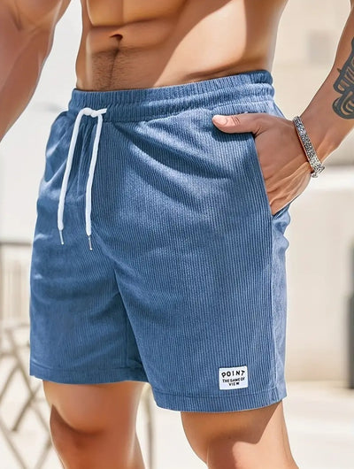 Pantalones Cortos de Verano en Pana con Cordón Ajustable para Hombre - Image 14