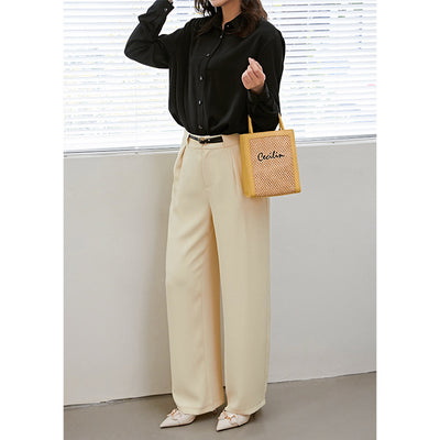 Pantalones Rectos Cintura Alta para Mujer - Diseño Ejecutivo Versátil - Image 8