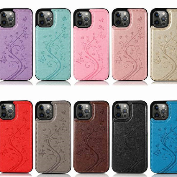 Funda para Teléfono con Diseño de Mariposas en Relieve