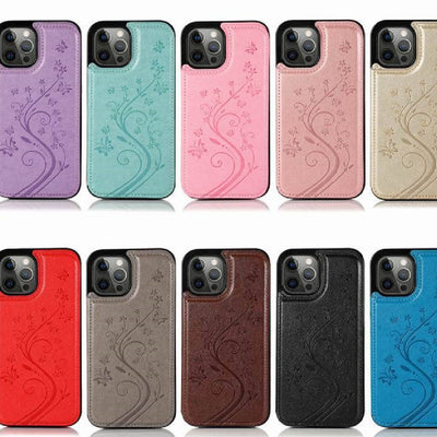 Funda para Teléfono con Diseño de Mariposas en Relieve