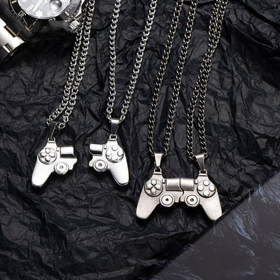 Cadena Hip-hop Consola Retro en Acero Titanio - Estilo Urbano Personalizado - Image 8