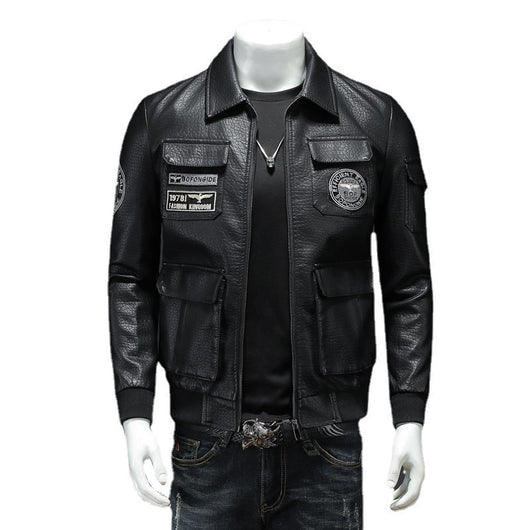 Abrigo de Cuero para Hombre Otoño Invierno - Corte Slim Elegante - Image 2