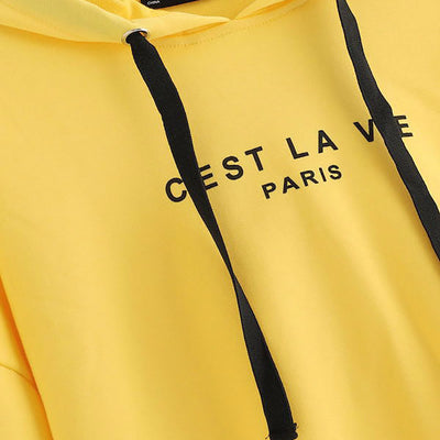 Sudadera Casual para Mujer con Estampado de Letras y Manga Larga - Image 3