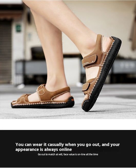 Sandalias de Cuero para Hombre Estilo Casual Moderno - Image 26