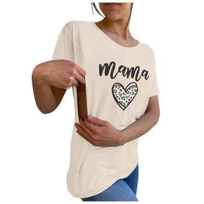 Camiseta Maternidad y Lactancia de Manga Corta para Mujer - Image 19