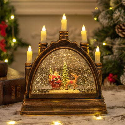Lámpara Linterna Navideña de Cristal Portátil para Decoración - Image 6