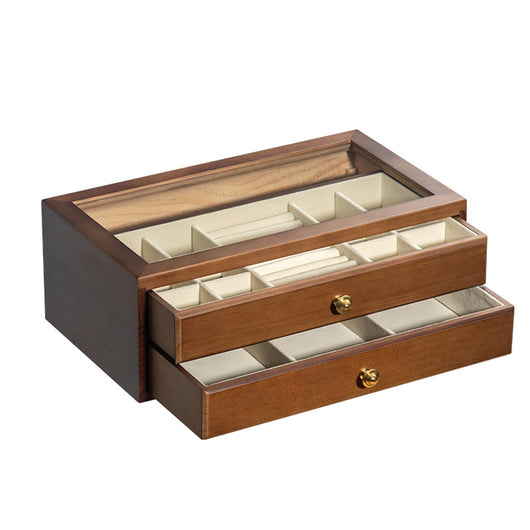 Joyero de Madera Maciza Lujo Multicapas Diseño Minimalista - Image 2