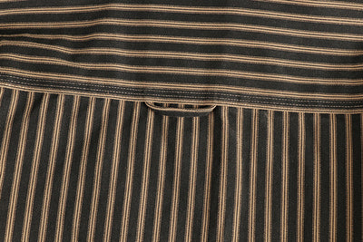 Camisa Manga Larga Hombre Rayas Retro Algodón Tejido Lavado Comfort Casual - Image 8