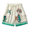 Pantalones Cargo Hombre Estampado Dibujos Animados con Múltiples Bolsillos