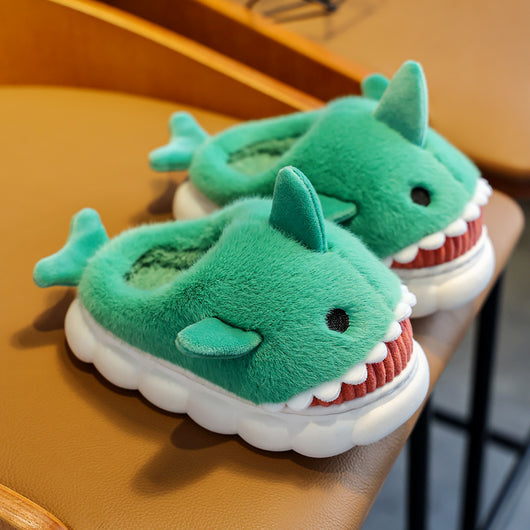 Zapatos de Algodón Acolchados para Padres e Hijos con Suela Reforzada