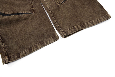 Pantalones Vintage de Pierna Ancha Estilo Americano para Hombre - Image 27