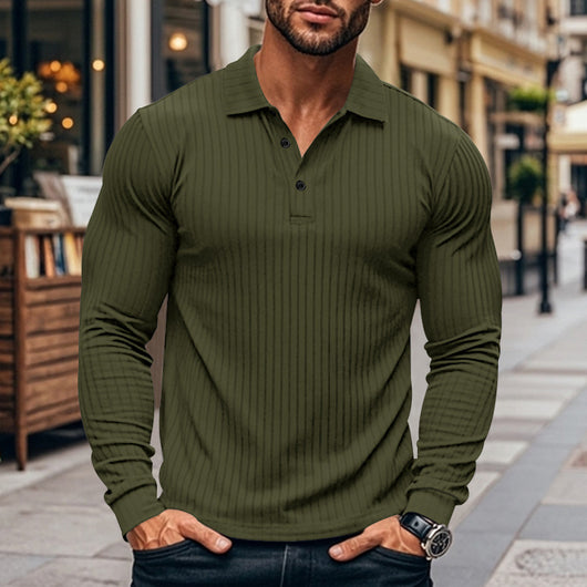 Camisa Casual Clásica para Hombre con Solapa y Botones - Image 4