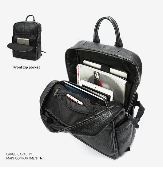 Mochila de Cuero Genuino Premium para Viajes y Uso Diario - Image 12