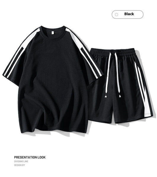 Conjunto Deportivo Hombre Estilo Hong Kong - Playera y Shorts Sueltos - Image 21