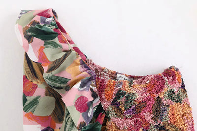 Blusa Asimétrica Estampada Fina para Verano - Image 13