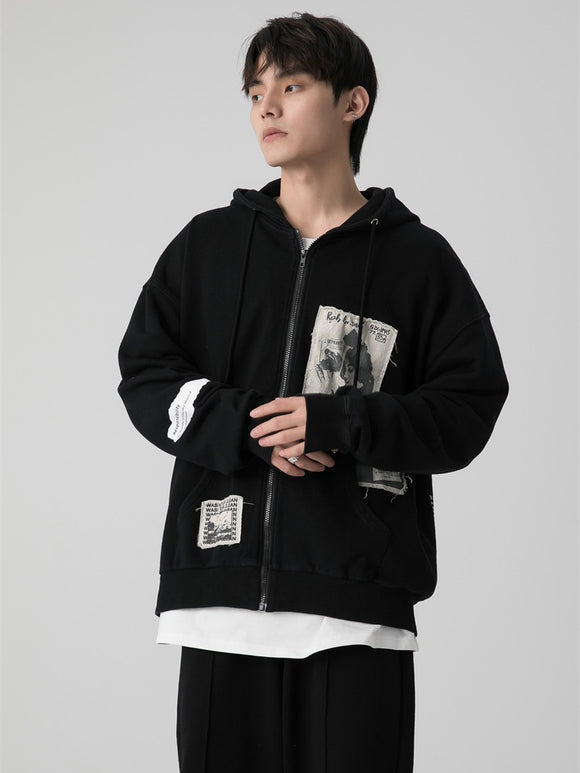 Sudadera con Cierre Wrecking Patch para Parejas