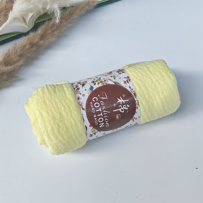 Pañuelo de Algodón y Lino Arrugado Monocromático - Image 55