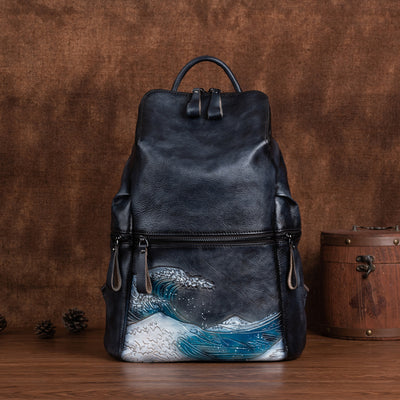 Mochila para Mujer de Gran Capacidad con Diseño Retro Degradado - Image 16