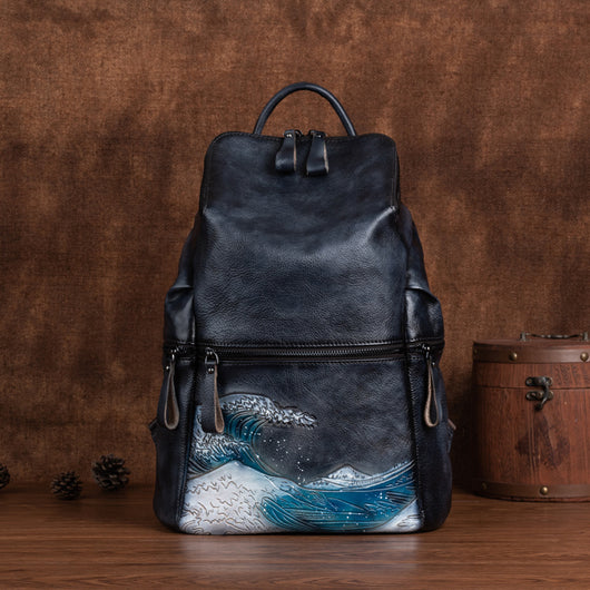 Mochila para Mujer de Gran Capacidad con Diseño Retro Degradado - Image 16