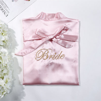 Camisón de Novia en Seda Simulada - Pijama Nupcial Elegante - Image 14