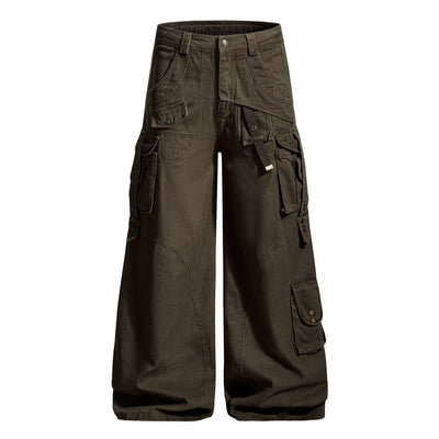 Pantalones Casuales Holgados Estilo Urbano con Bolsillos Múltiples - Image 5