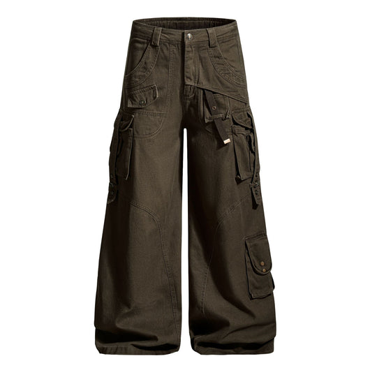 Pantalones Casuales Holgados Estilo Urbano con Bolsillos Múltiples - Image 5