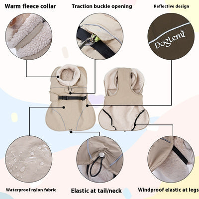 Abrigo Acolchado para Perros - Protección Térmica para Otoño e Invierno - Image 3