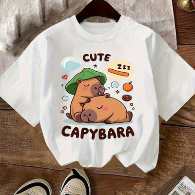 Playera Infantil de Algodón para Verano - Cuello Redondo Manga Corta - Image 8