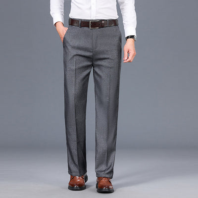 Pantalones de Vestir Rectos para Hombre - Elegancia Casual Otoño Invierno