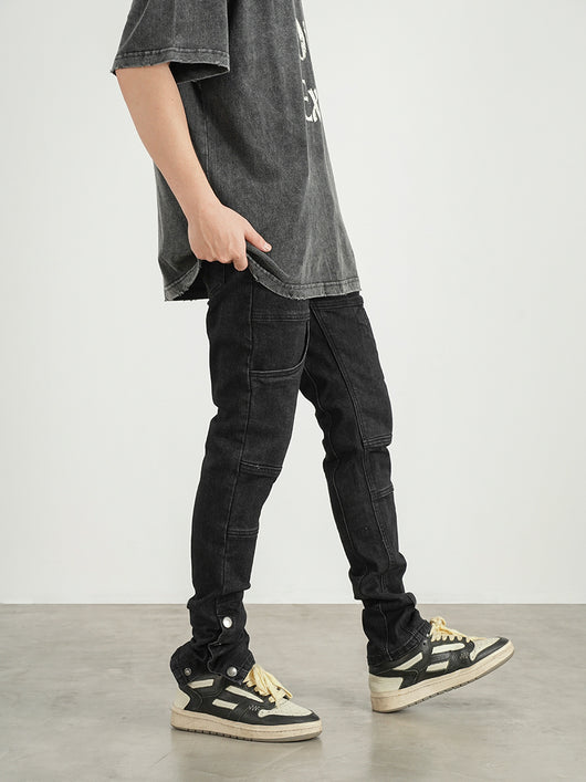 Jeans Slim Fit con Corte Tridimensional y Bolsillos Pechuga - Image 9