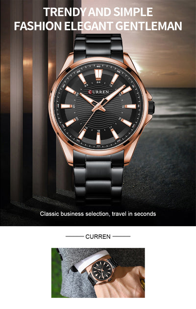 Reloj de Acero Inoxidable para Hombre Resistente al Agua - Image 7