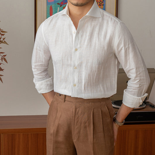 Camisa Larga de Lino Transpirable - Diseño Elegante y Fresco - Image 7