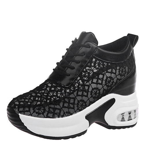 Zapatillas Deportivas Casuales para Mujer con Plataforma y Malla Transpirable