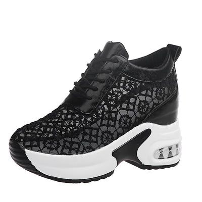 Zapatillas Deportivas Casuales para Mujer con Plataforma y Malla Transpirable