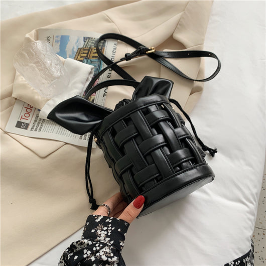 Bolsa Tejida Hueca de Verano - Diseño Exclusivo Tipo Cubo Portátil - Image 8