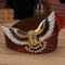 Cinturón de Cuero para Hombre con Diseño Águila