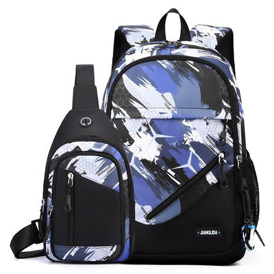 Set de Mochila y Bolsa Pectoral para Hombre - Image 7