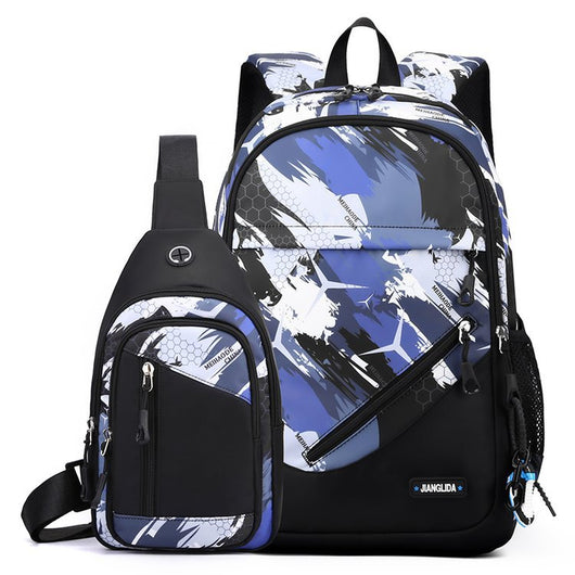 Set de Mochila y Bolsa Pectoral para Hombre - Image 7