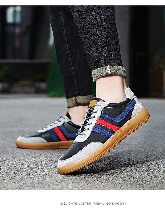 Tenis de Cuero para Hombre con Plantillas Elevadoras y Suela de Goma Reforzada - Image 9