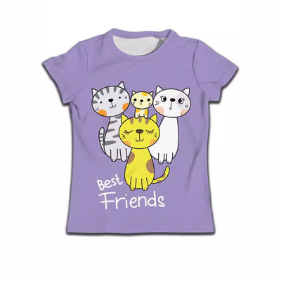 Playera Infantil Niño Gato Cartoon - Cómoda y Casual - Image 4