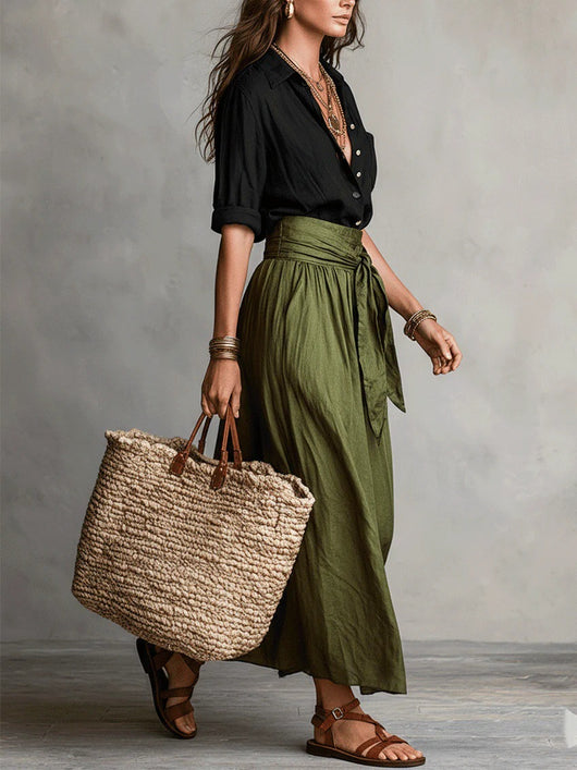 Conjunto de Falda y Blusa Casual para Mujer - Dos Piezas - Image 17