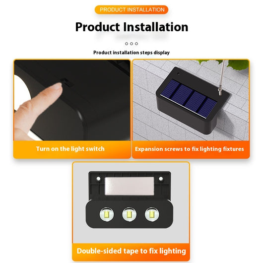 Lámpara Solar de Pared para Pasillo - Luz LED Automática - Image 3