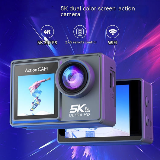 Cámara Deportiva 5K con Control WiFi a Distancia