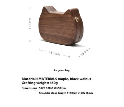 Bolso Bandolera de Madera Personalizado Trendy Log Creative - Image 19