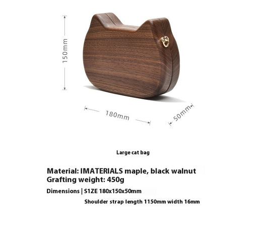 Bolso Bandolera de Madera Personalizado Trendy Log Creative - Image 19